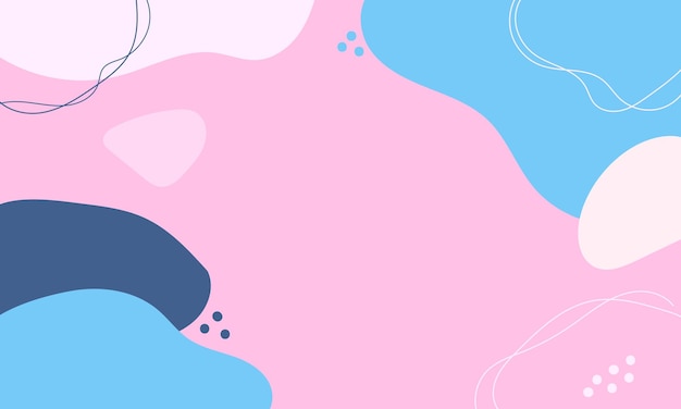 Fondo de garabato abstracto de diseño plano dibujado a mano