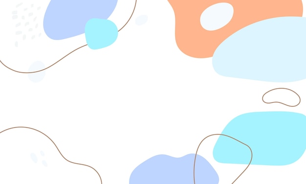 Fondo de garabato abstracto de diseño plano dibujado a mano