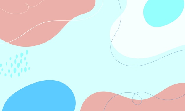 Fondo de garabato abstracto de diseño plano dibujado a mano