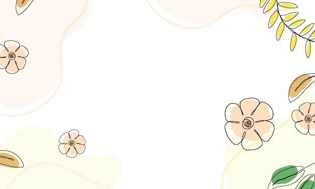 Fondo de garabato abstracto de diseño plano dibujado a mano