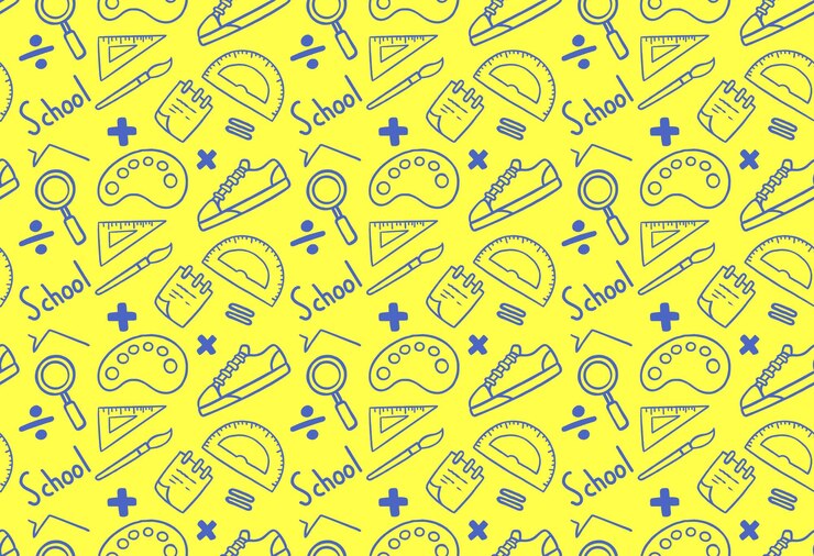 Vector fondo de garabato sin costuras de regreso a la escuela
