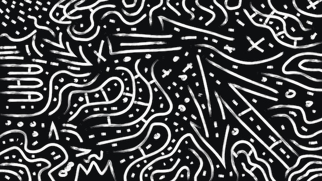 Fondo de garabato dibujado a mano con pincel abstracto. elementos de diseño creativo