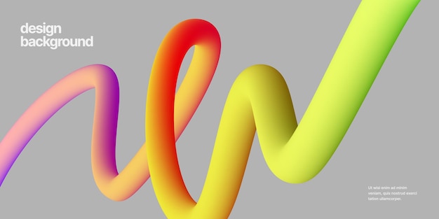 Fondo con garabatos coloridos diseño de líneas de gradiente para portada de cartel de volante o vector de banner