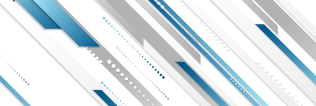 Fondo de geometría abstracta azul blanco