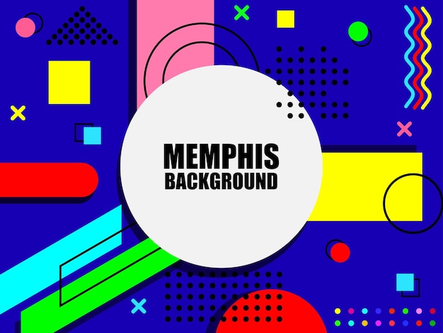 Fondo de geometría abstracta con elemento de diseño de Memphis. papel tapiz moderno para presentación.