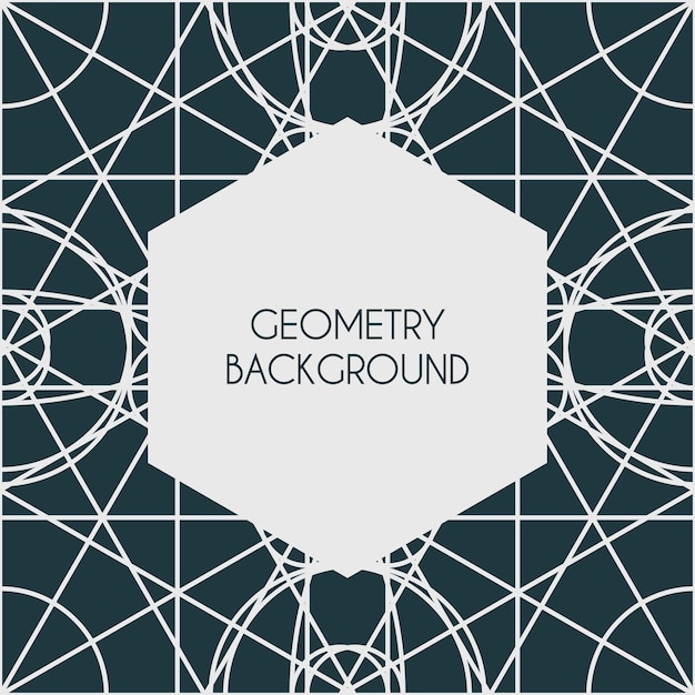 Fondo de geometría mágica lineal vectorial