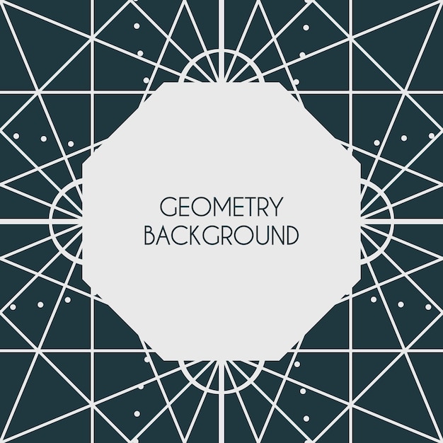Fondo de geometría mágica vectorial