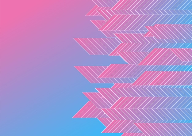 Fondo de geometría mínima abstracta rosa azul pastel