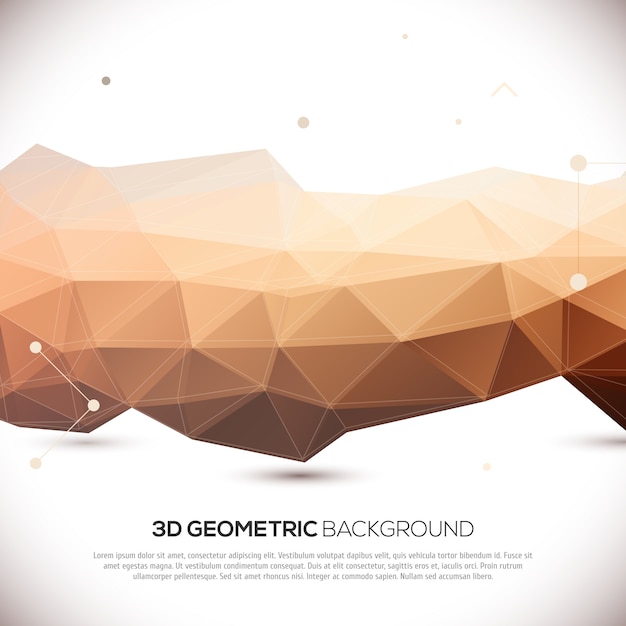 Fondo geométrico 3D abstracto