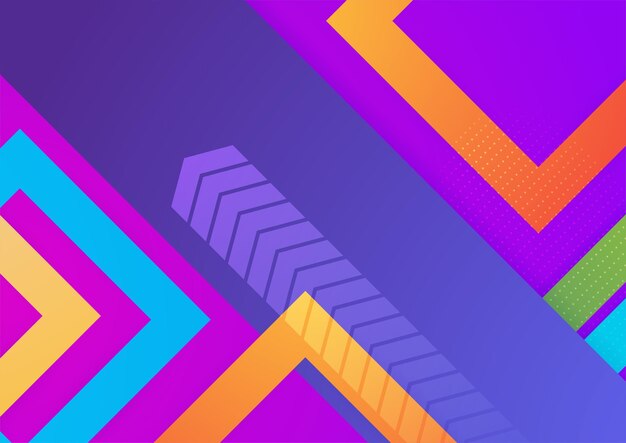Fondo geométrico abstracto azul colorido moderno Tecnología con círculo de triángulo cuadrado y formas geométricas Plantilla de fondo de patrón de banner de diseño gráfico abstracto vectorial
