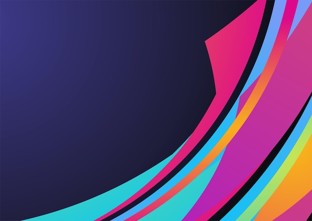 Fondo geométrico abstracto azul colorido moderno Tecnología con círculo de triángulo cuadrado y formas geométricas Plantilla de fondo de patrón de banner de diseño gráfico abstracto vectorial