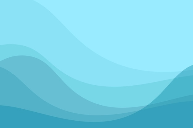 Fondo geométrico abstracto azul con ondas azules