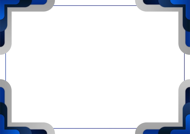 Fondo geométrico abstracto de color azul y blanco. ilustración vectorial