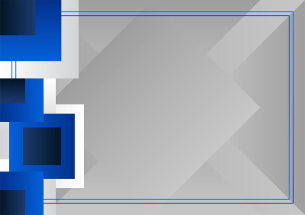 Fondo geométrico abstracto de color azul y blanco. ilustración vectorial