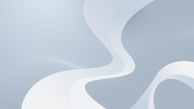 Fondo geométrico abstracto de color blanco y gris Ilustración vectorial