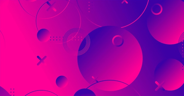 Fondo geométrico abstracto de colores Elementos rojos y púrpuras con gradiente