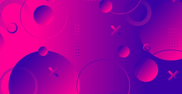Fondo geométrico abstracto de colores Elementos rojos y púrpuras con gradiente