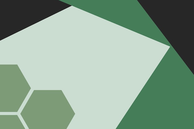 fondo geométrico abstracto en colores verde y negro con formas hexagonales