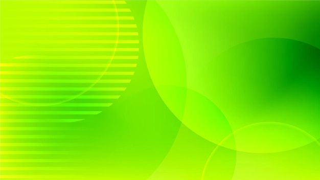 Fondo geométrico abstracto Composición de formas verdes para folleto de póster y página de destino