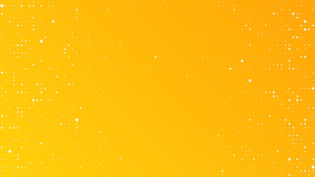 Fondo geométrico abstracto de cuadrados. Fondo de píxeles amarillo con espacio vacío. Ilustración vectorial.