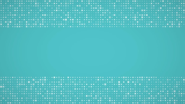 Fondo geométrico abstracto de cuadrados. Fondo de píxeles azul con espacio vacío. Ilustración vectorial.