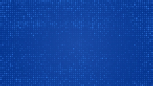 Fondo geométrico abstracto de cuadrados. Fondo de píxeles azul con espacio vacío. Ilustración vectorial.