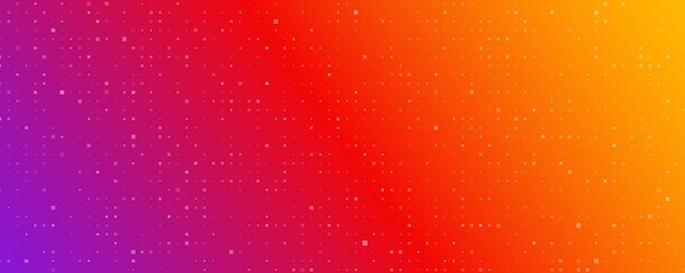 Fondo geométrico abstracto con cuadrados Fondo de píxeles naranja con espacio vacío Ilustración vectorial