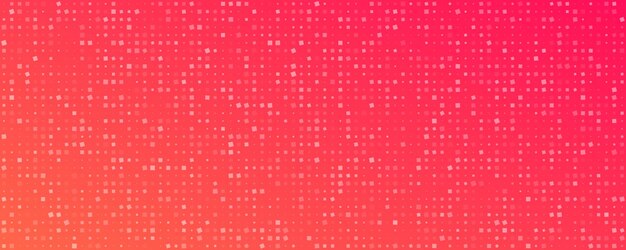 Fondo geométrico abstracto con cuadrados Fondo de píxeles rojos con espacio vacío Ilustración vectorial