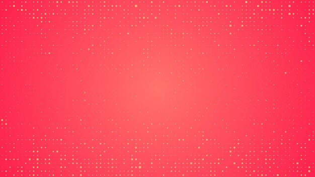Fondo geométrico abstracto de cuadrados Fondo de píxeles rojos con espacio vacío Ilustración vectorial