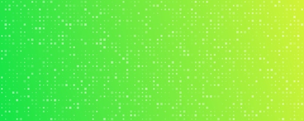 Fondo geométrico abstracto con cuadrados Fondo de píxeles verdes con espacio vacío Ilustración vectorial