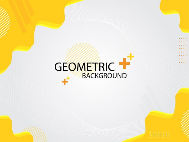 Fondo geométrico abstracto degradado amarillo