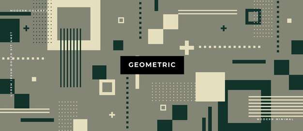 Fondo geométrico abstracto con diferentes formas.