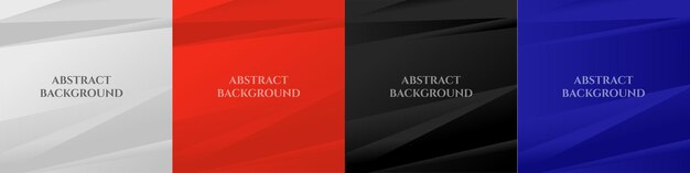 Fondo geométrico abstracto Diseño rojo negro azul blanco