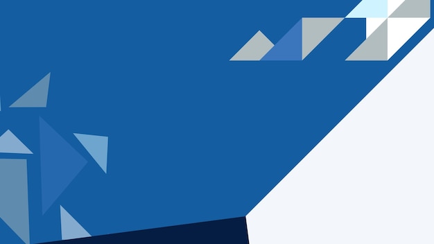 fondo geométrico abstracto con elementos azules y blancos ilustración vectorial