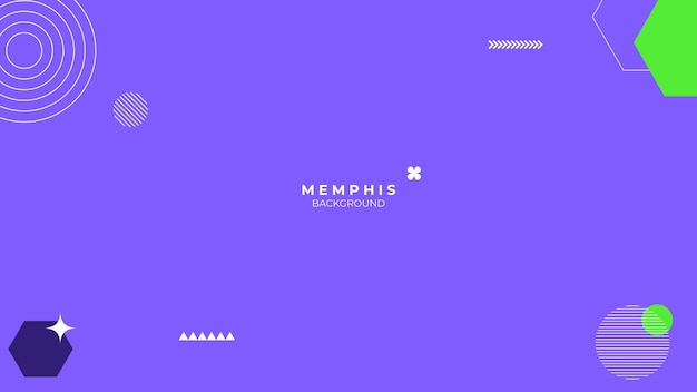 Fondo geométrico abstracto con elementos de estilo retro de Memphis