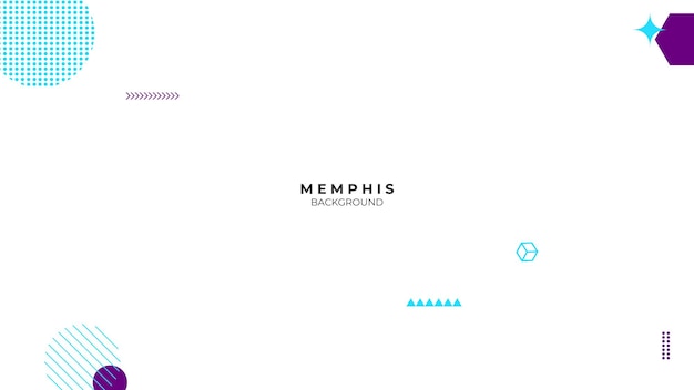fondo geométrico abstracto con elementos de Memphis estilo retro