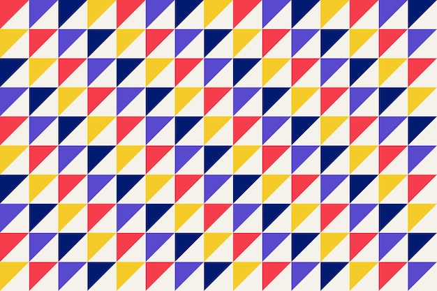 Fondo geométrico abstracto estilo Bauhaus patrón geográfico vectorial sin costuras formas de estilo plano simples