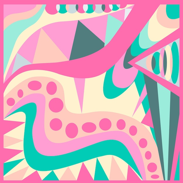 Fondo geométrico abstracto estilo Pucci