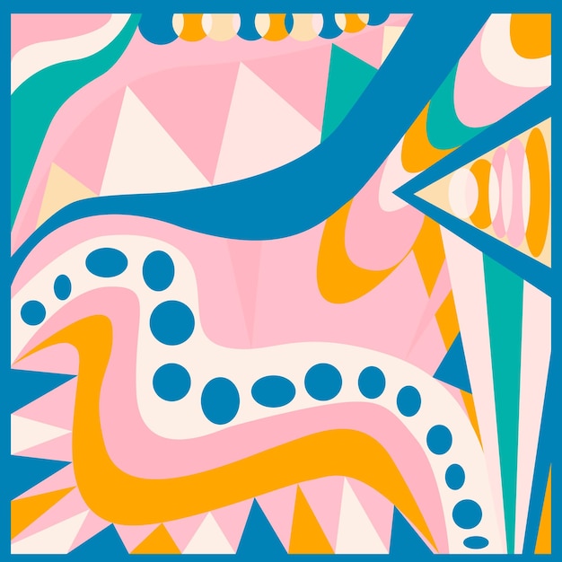 Fondo geométrico abstracto estilo Pucci