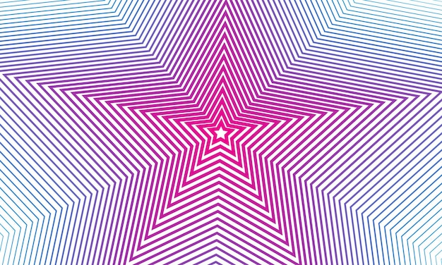 Fondo geométrico abstracto con estrellas azules y rosas