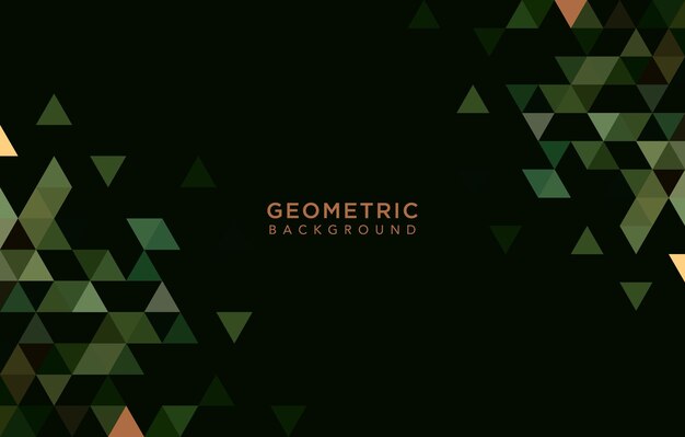 Fondo geométrico abstracto con fondo de forma de polígono de formas de triángulo
