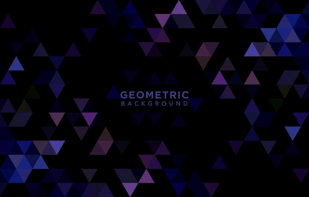 Fondo geométrico abstracto con fondo de forma de polígono de formas de triángulo