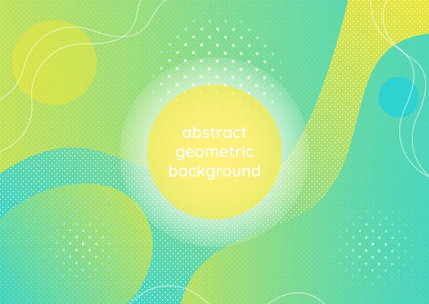 Fondo geométrico abstracto con formas de degradado fluido