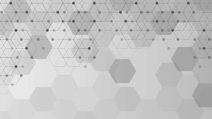 Vector fondo geométrico abstracto con formas hexagonales para el concepto de diseño de ciencia médica