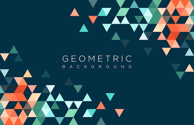 Fondo geométrico abstracto con formas triangulares