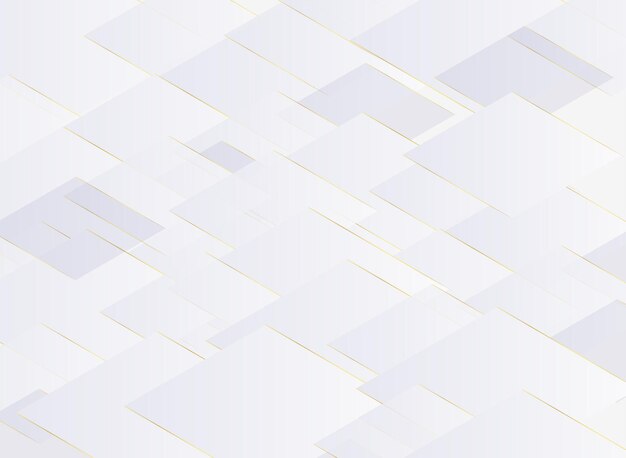Fondo geométrico abstracto Gradiente blanco y dorado Ilustración vectorial para su diseño