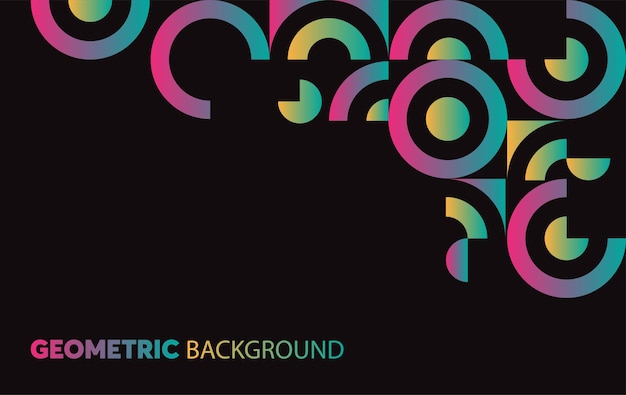 Fondo geométrico abstracto Ilustración vectorial para su diseño