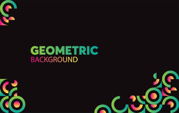 Fondo geométrico abstracto Ilustración vectorial para su diseño