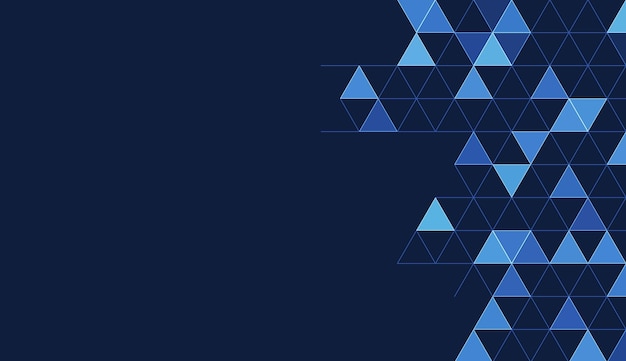 Fondo geométrico abstracto con isométrica Cubo digital isométrico en fondo azul