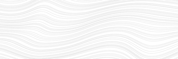 Fondo geométrico abstracto, líneas curvas, tonos de gris, banner vectorial